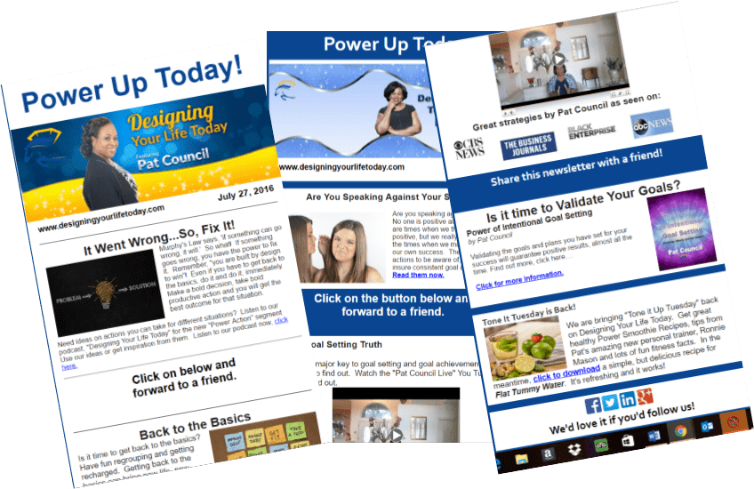 Free Newsletter for Designing Your Life Today